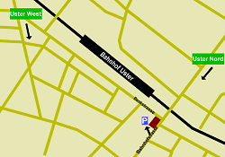Karte Stadtzentrum von Uster